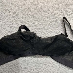 VTG Norvell Bra 28G Full Coverage 574 Soft Cup Cone Floral Lace NWOT NOS